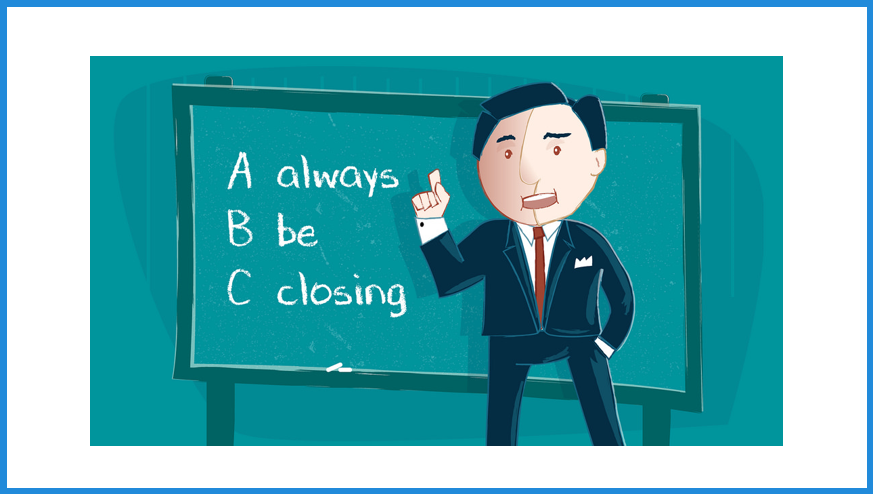Alan O'Rourke, ABC Always Be Closing Alec Baldwin Glengarry Glen Ross Sales green alec baldwin close sale cartoon